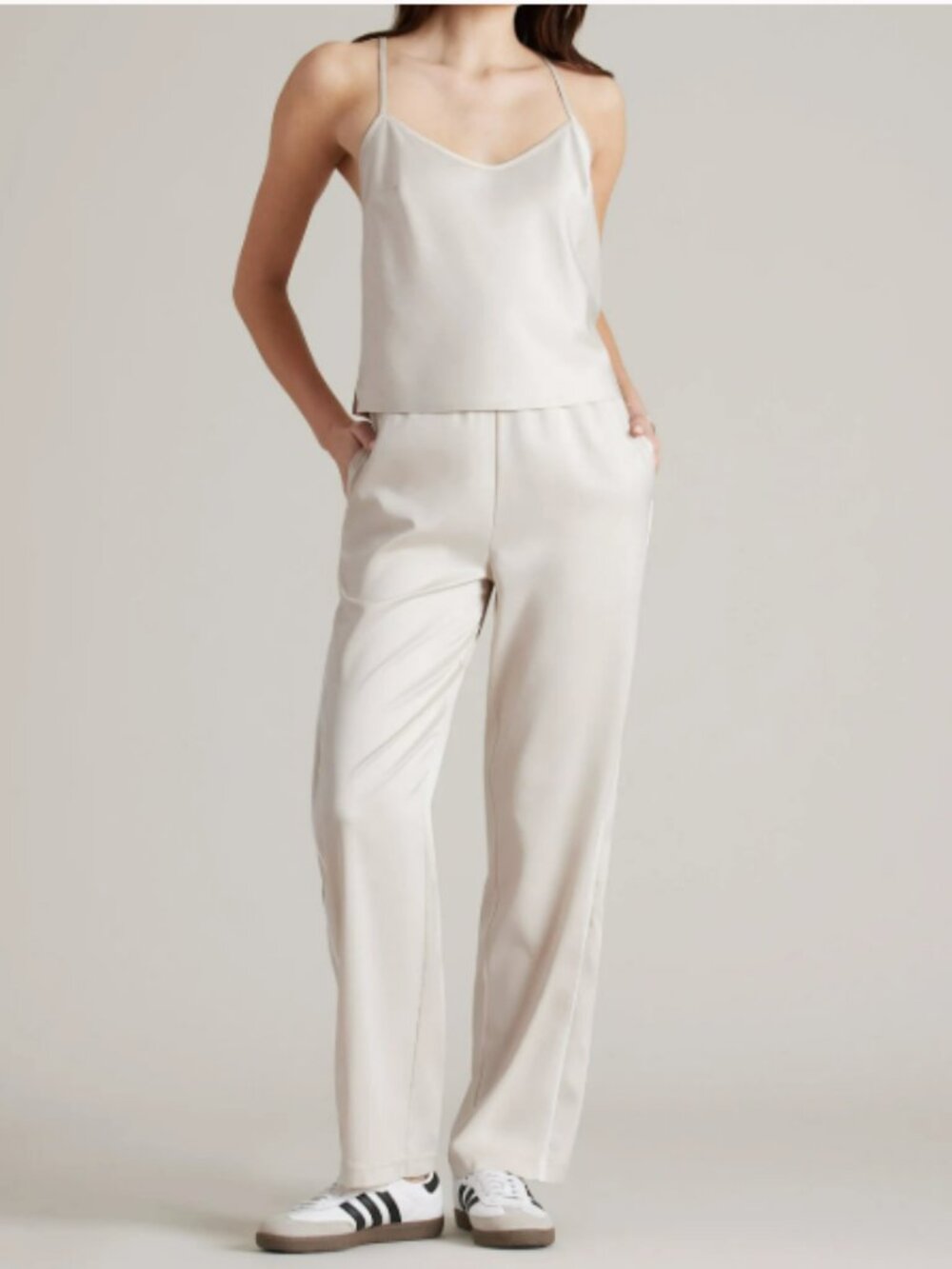 RHONE Satin Cami Oats Size Small
